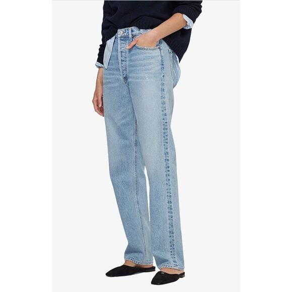 Citizens of Humanity Eva Relaxed Baggy Jeans US 23 Enchanted Blue Light Wash - Picture 4 of 15